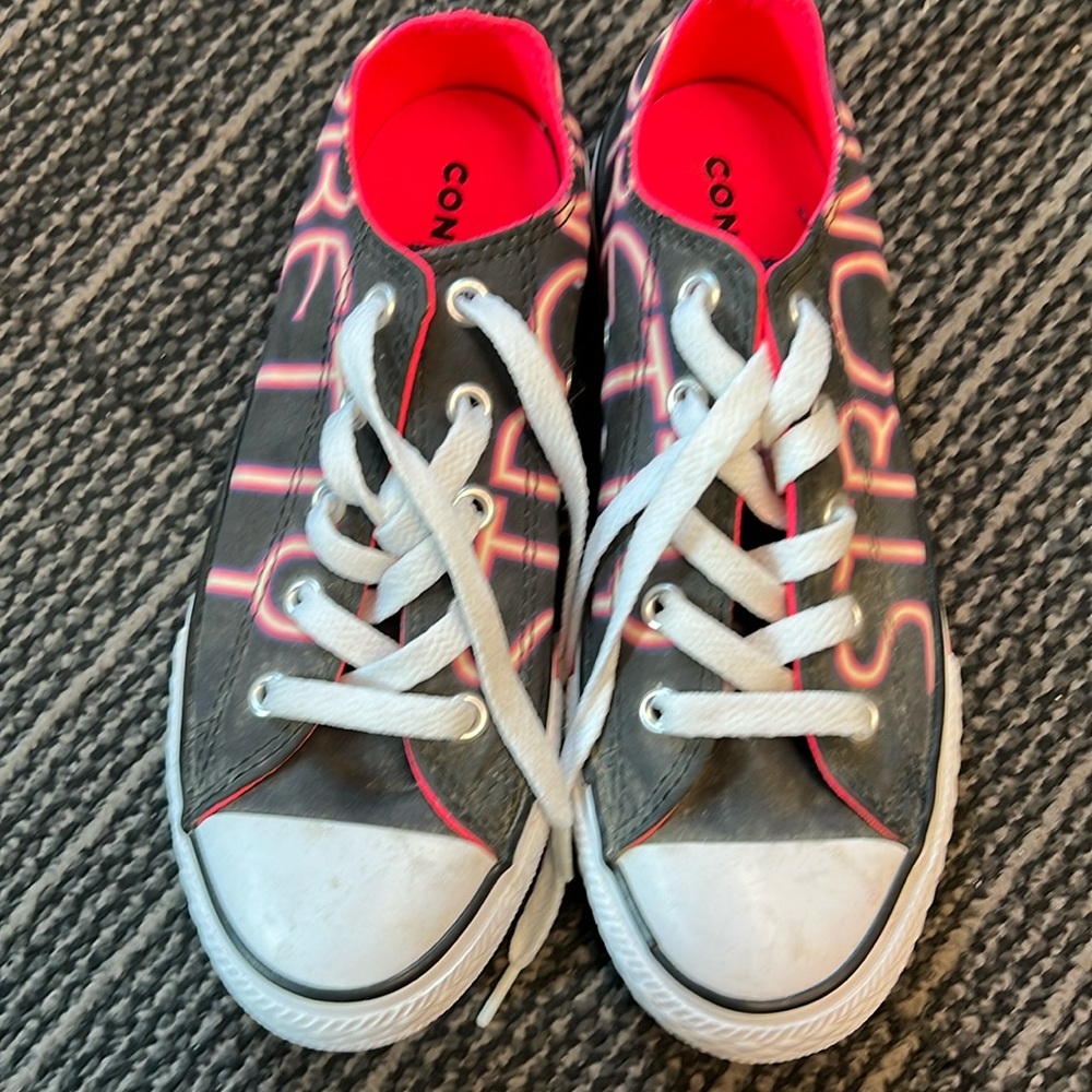 Converse Big Girl Size 1:  Strong/Pretty 2/$30 FINAL WEEK FOR THIS ITEM